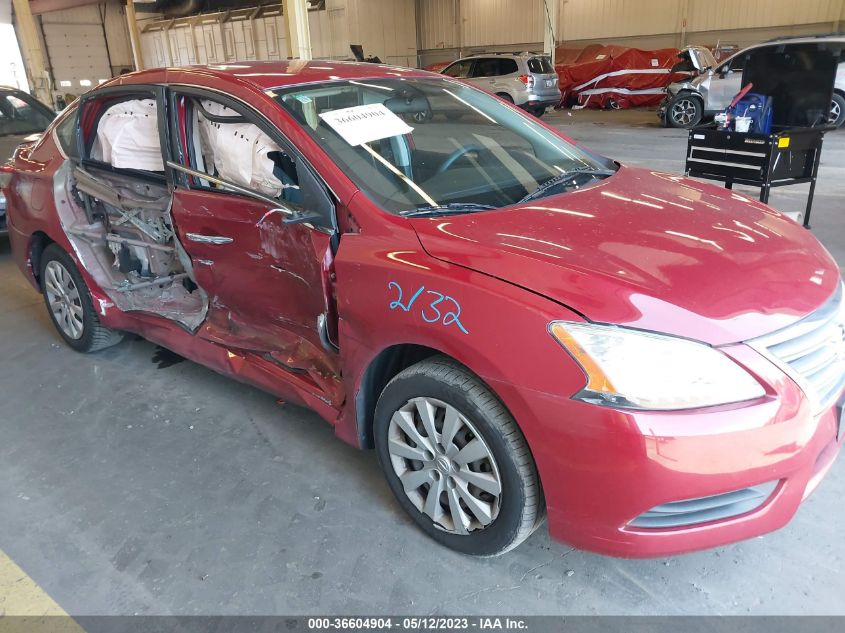 2013 NISSAN SENTRA S - 3N1AB7AP1DL733222