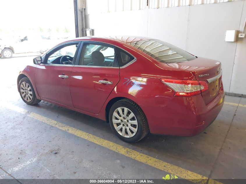2013 NISSAN SENTRA S - 3N1AB7AP1DL733222