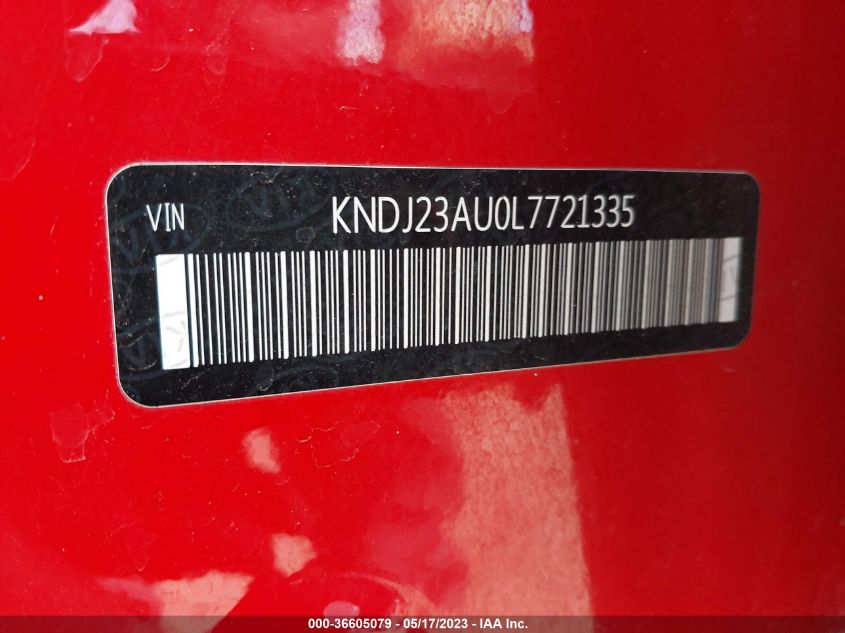 2020 KIA SOUL S - KNDJ23AU0L7721335