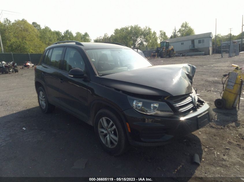 2015 VOLKSWAGEN TIGUAN S - WVGBV7AX6FW538394