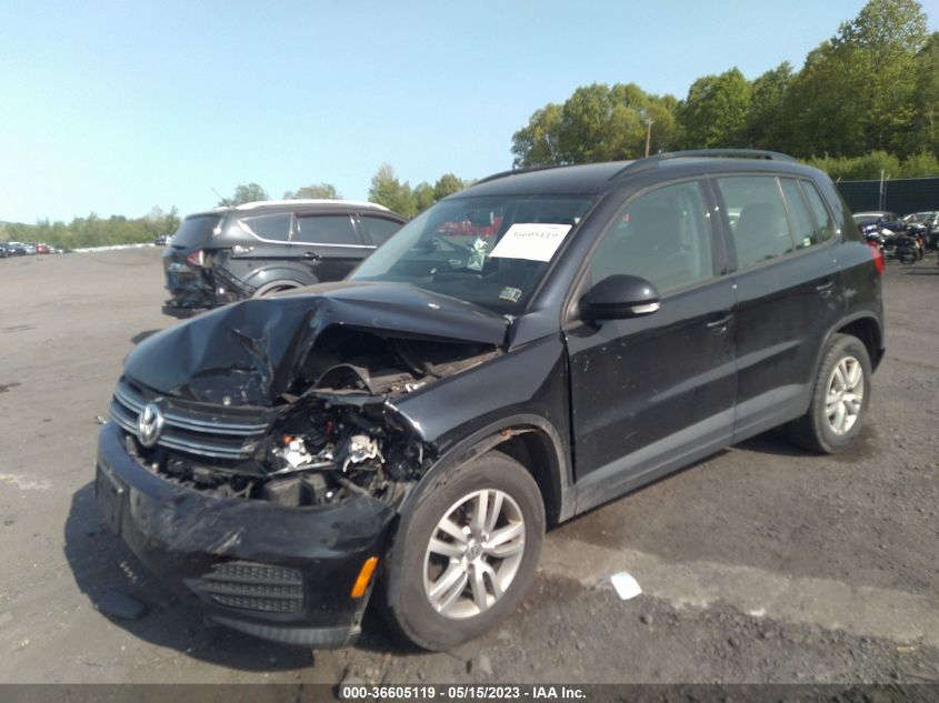 2015 VOLKSWAGEN TIGUAN S - WVGBV7AX6FW538394