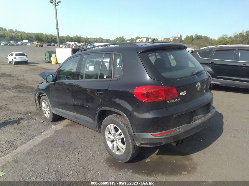 2015 VOLKSWAGEN TIGUAN S - WVGBV7AX6FW538394