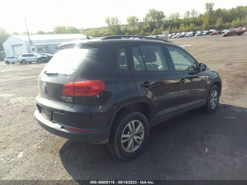 2015 VOLKSWAGEN TIGUAN S - WVGBV7AX6FW538394