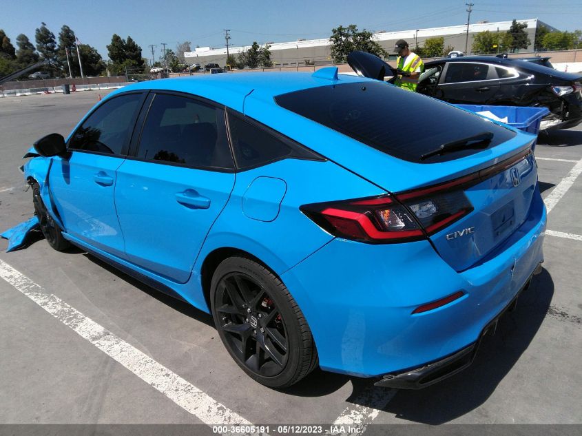 2022 HONDA CIVIC HATCHBACK SPORT - 19XFL2H89NE004912