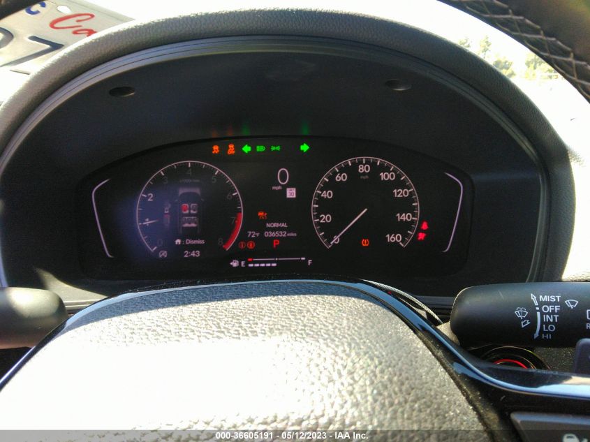 2022 HONDA CIVIC HATCHBACK SPORT - 19XFL2H89NE004912