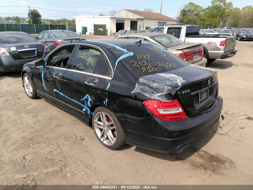 2013 MERCEDES-BENZ C-CLASS C 300 - WDDGF8AB7DR296444