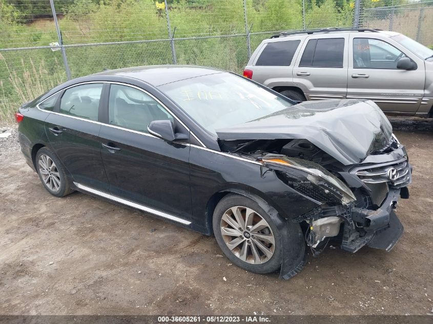 2015 HYUNDAI SONATA 2.4L SPORT - 5NPE34AF2FH079609