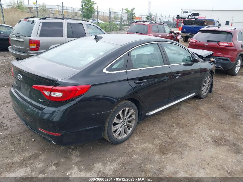 2015 HYUNDAI SONATA 2.4L SPORT - 5NPE34AF2FH079609