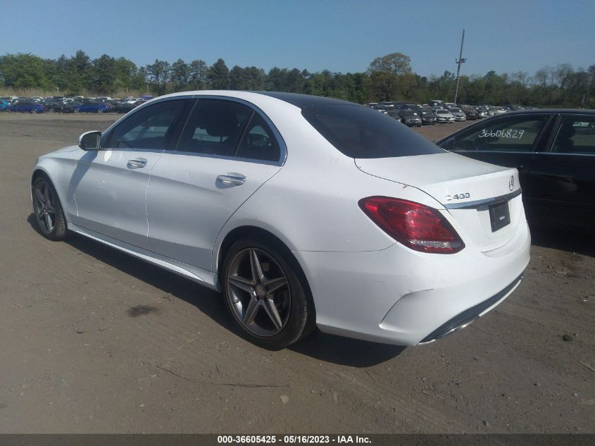 2015 MERCEDES-BENZ C-CLASS C 400 - 55SWF6GB7FU028938