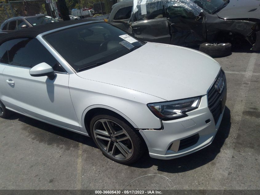 2017 AUDI A3 CABRIOLET PREMIUM - WAU6ULFF6H1025385