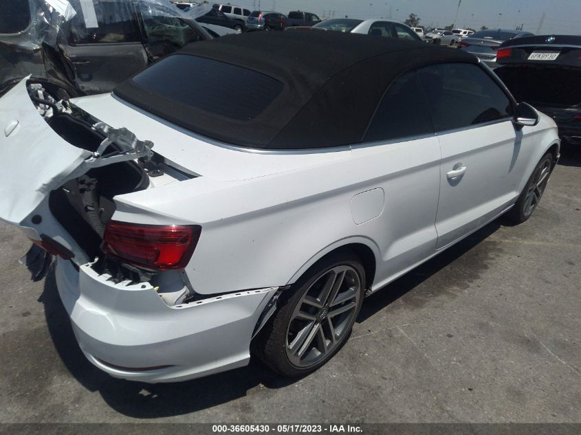 2017 AUDI A3 CABRIOLET PREMIUM - WAU6ULFF6H1025385