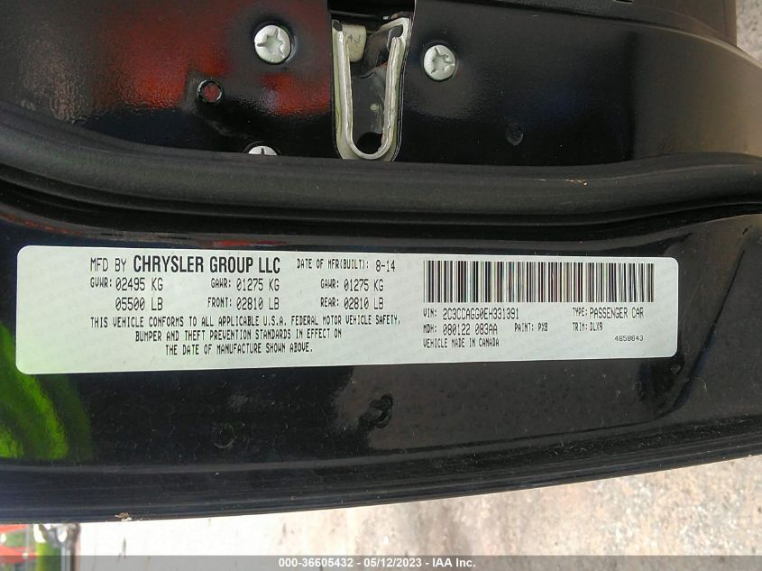 2014 CHRYSLER 300 300S - 2C3CCAGG0EH331391