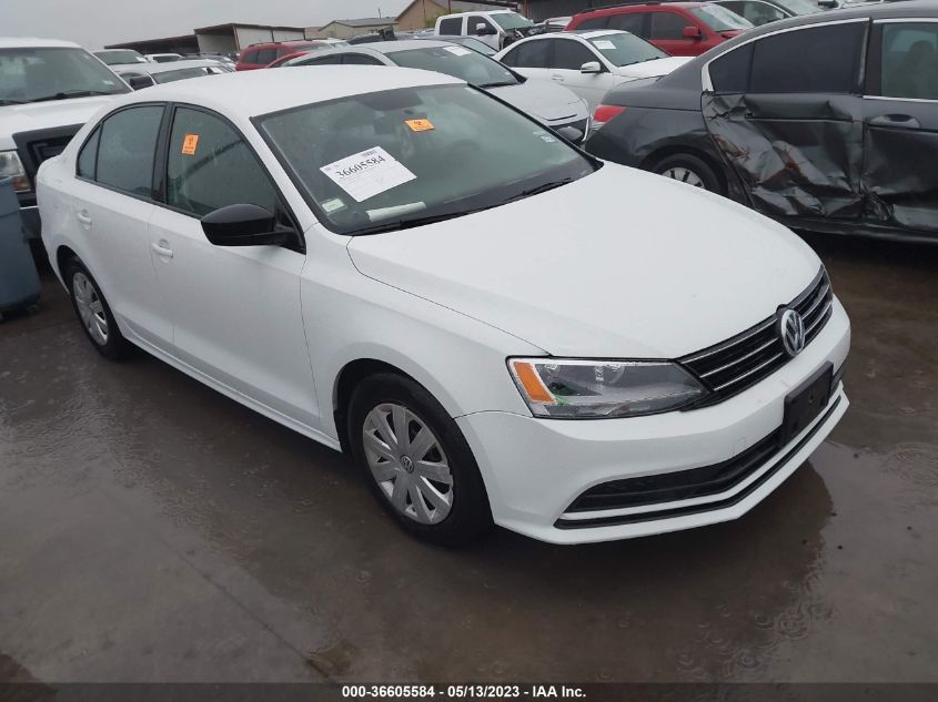 2015 VOLKSWAGEN JETTA SEDAN 2.0L S W/TECHNOLOGY - 3VW2K7AJ0FM279259