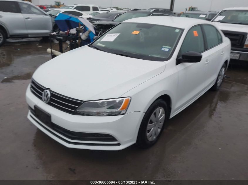 2015 VOLKSWAGEN JETTA SEDAN 2.0L S W/TECHNOLOGY - 3VW2K7AJ0FM279259