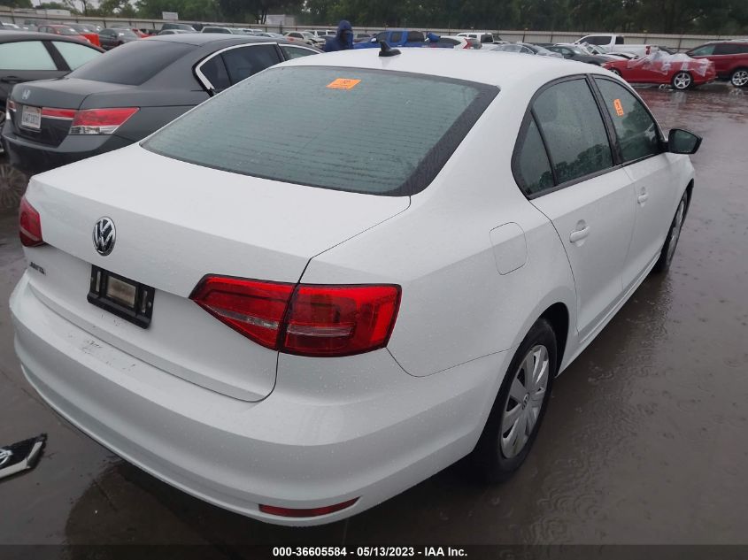 2015 VOLKSWAGEN JETTA SEDAN 2.0L S W/TECHNOLOGY - 3VW2K7AJ0FM279259