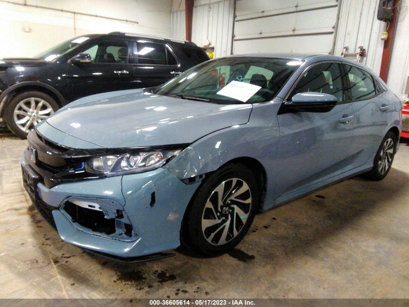 2018 HONDA CIVIC HATCHBACK LX - SHHFK7H25JU211585