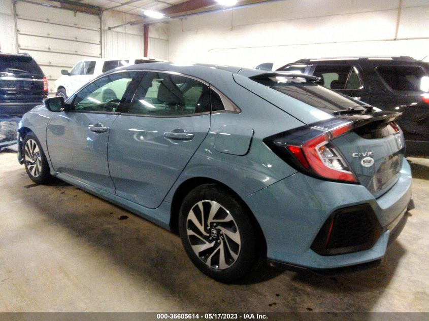 2018 HONDA CIVIC HATCHBACK LX - SHHFK7H25JU211585