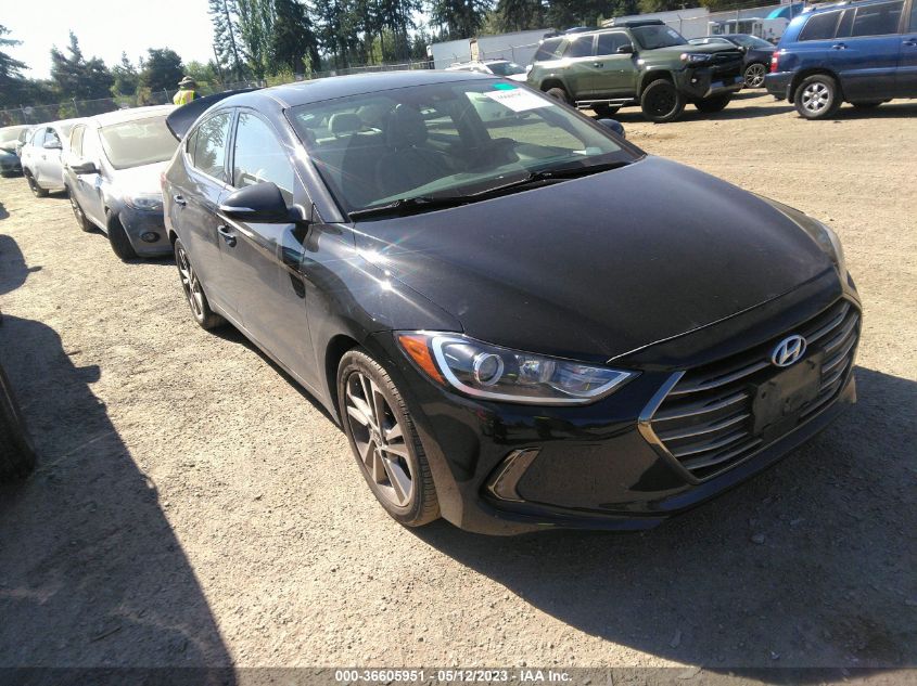 2018 HYUNDAI ELANTRA LIMITED - 5NPD84LFXJH270956