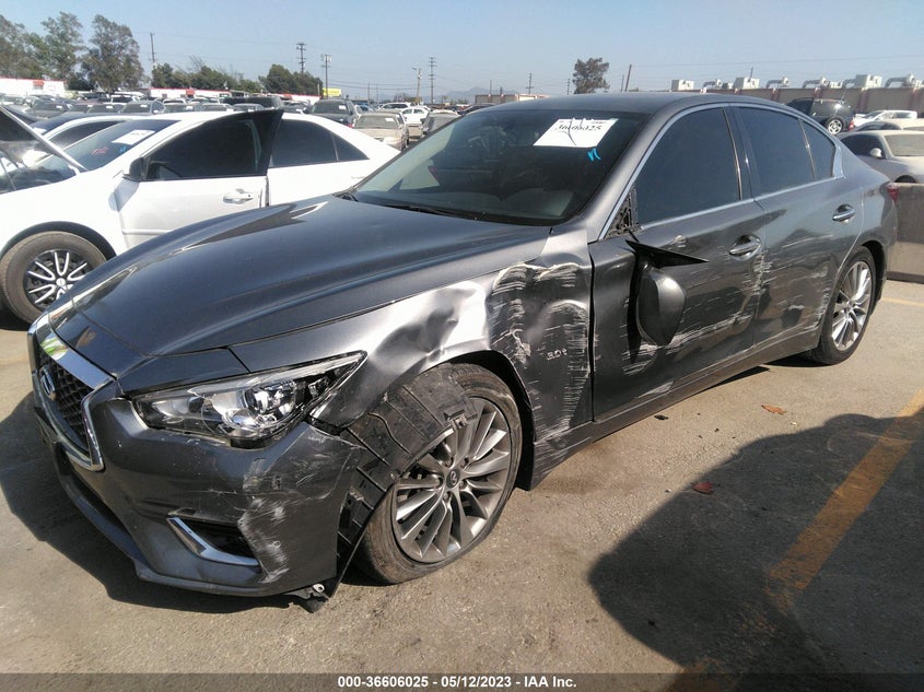 VIN JN1EV7AP4JM358792 2018 INFINITI Q50 3.0T LUXE