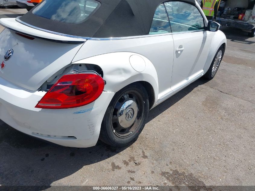 2013 VOLKSWAGEN BEETLE CONVERTIBLE 2.5L 3VW5X7AT3DM811598