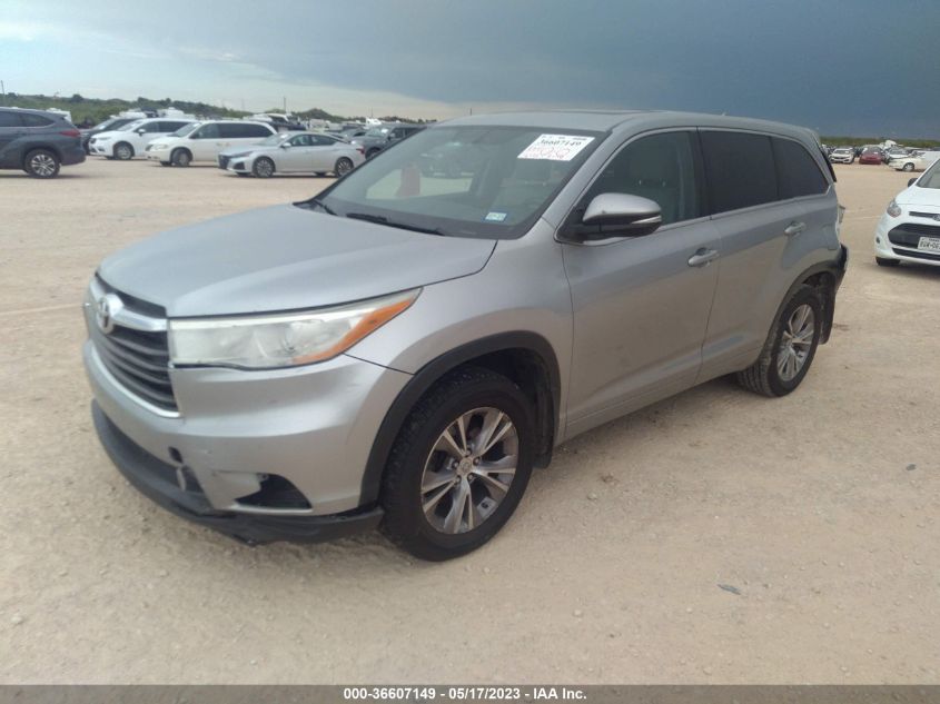 2014 TOYOTA HIGHLANDER LE - 5TDBKRFHXES015145