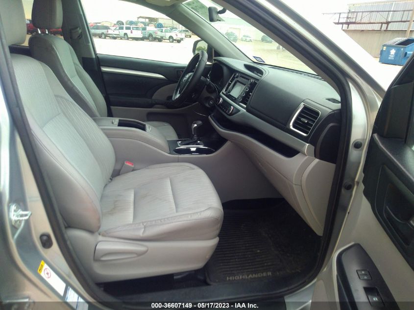 2014 TOYOTA HIGHLANDER LE - 5TDBKRFHXES015145