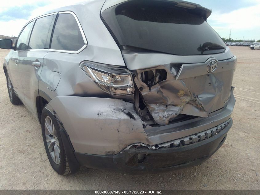 2014 TOYOTA HIGHLANDER LE - 5TDBKRFHXES015145