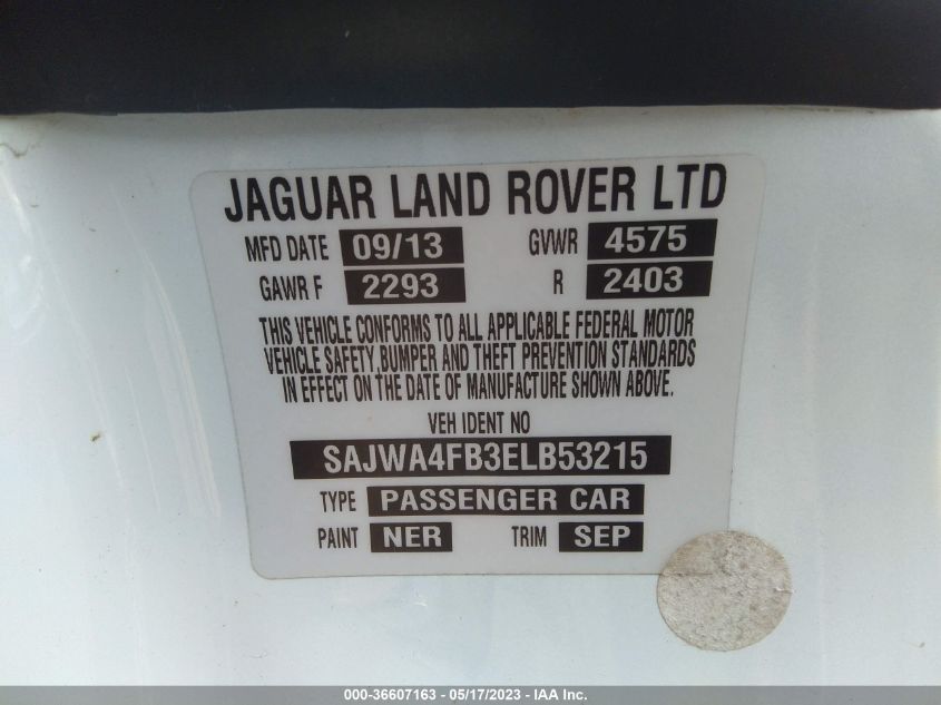 2014 JAGUAR XK SAJWA4FB3ELB53215