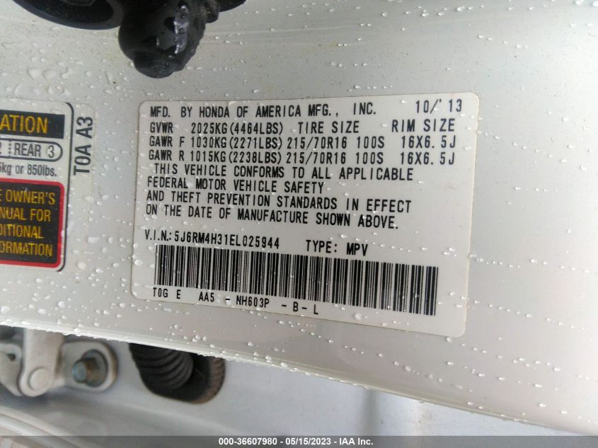 2014 HONDA CR-V LX - 5J6RM4H31EL025944