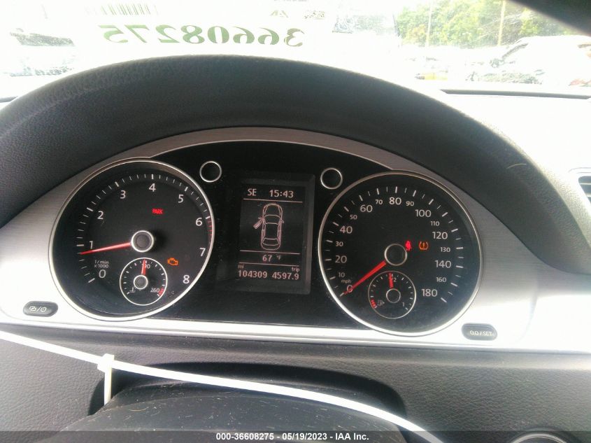 2013 VOLKSWAGEN CC SPORT - WVWAP7AN8DE558660