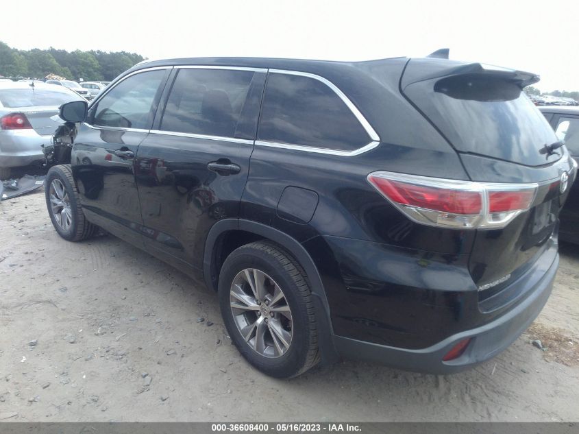 2015 TOYOTA HIGHLANDER XLE - 5TDJKRFH8FS073462