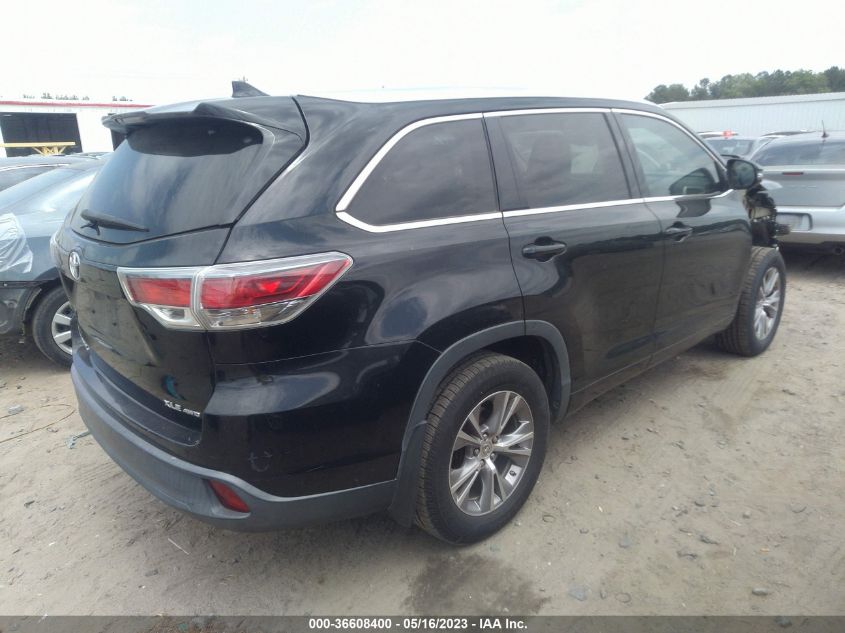 2015 TOYOTA HIGHLANDER XLE - 5TDJKRFH8FS073462