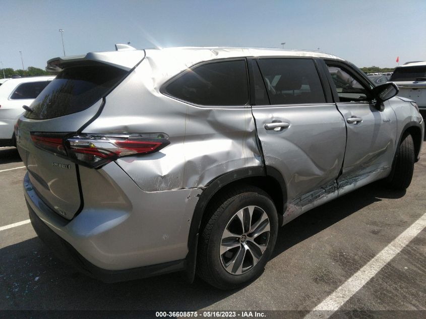 2021 TOYOTA HIGHLANDER HYBRID XLE - 5TDGBRCH8MS047536