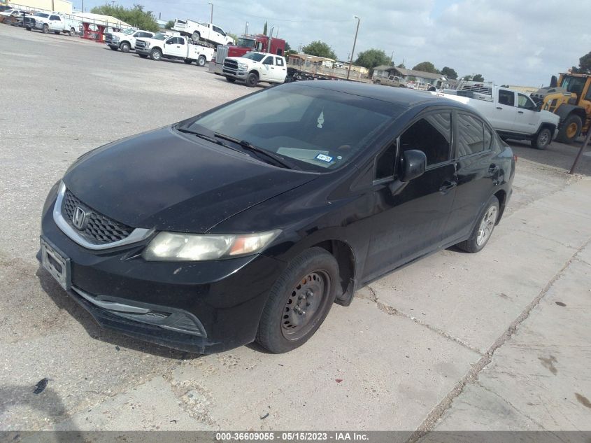 2013 HONDA CIVIC SDN LX - 2HGFB2F57DH567649