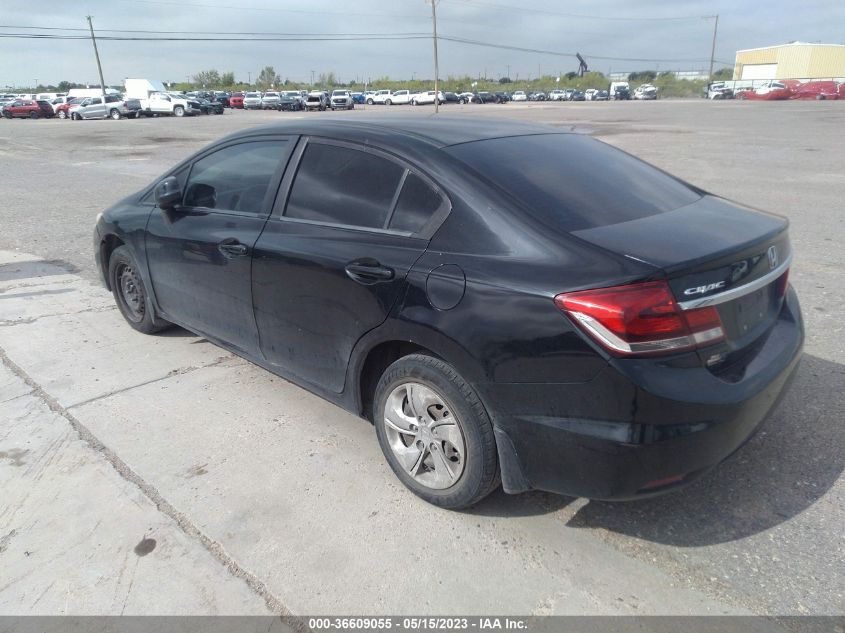 2013 HONDA CIVIC SDN LX - 2HGFB2F57DH567649