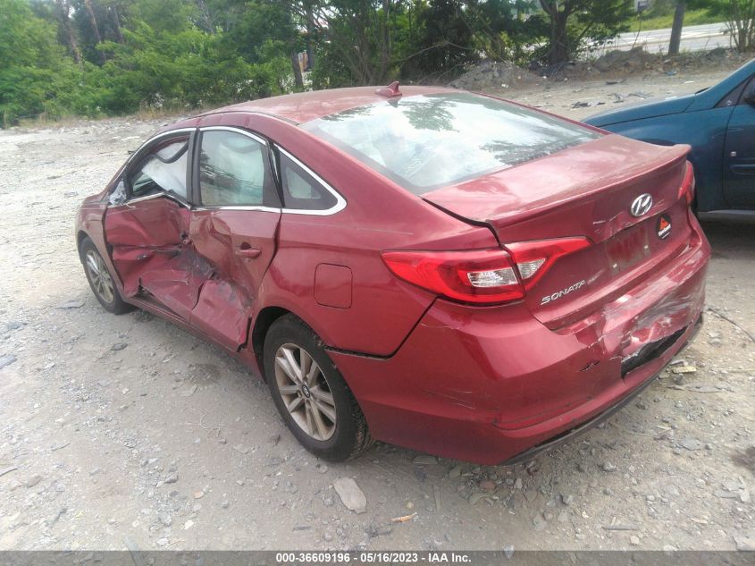 2016 HYUNDAI SONATA 2.4L SE - 5NPE24AF9GH312390