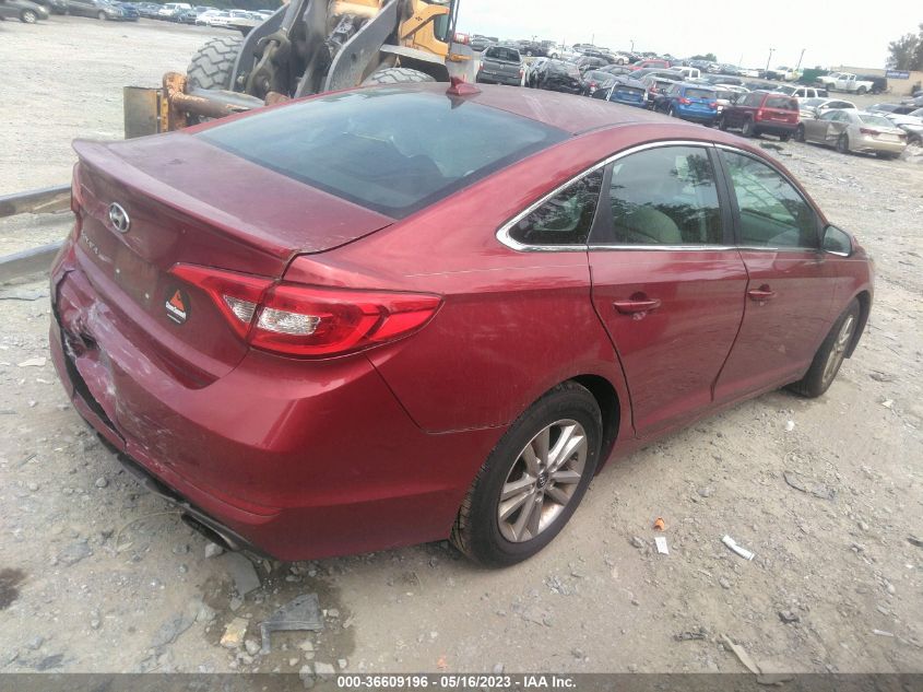 2016 HYUNDAI SONATA 2.4L SE - 5NPE24AF9GH312390