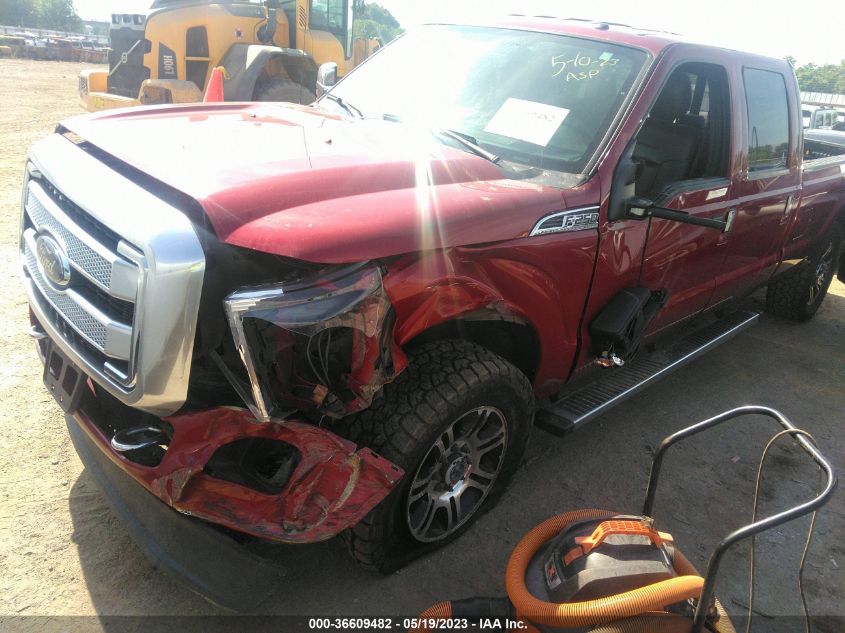2015 FORD SUPER DUTY F-250 SRW LARIAT/PLATINUM - 1FT7W2B63FEA75040