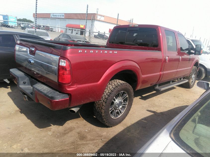 2015 FORD SUPER DUTY F-250 SRW LARIAT/PLATINUM - 1FT7W2B63FEA75040