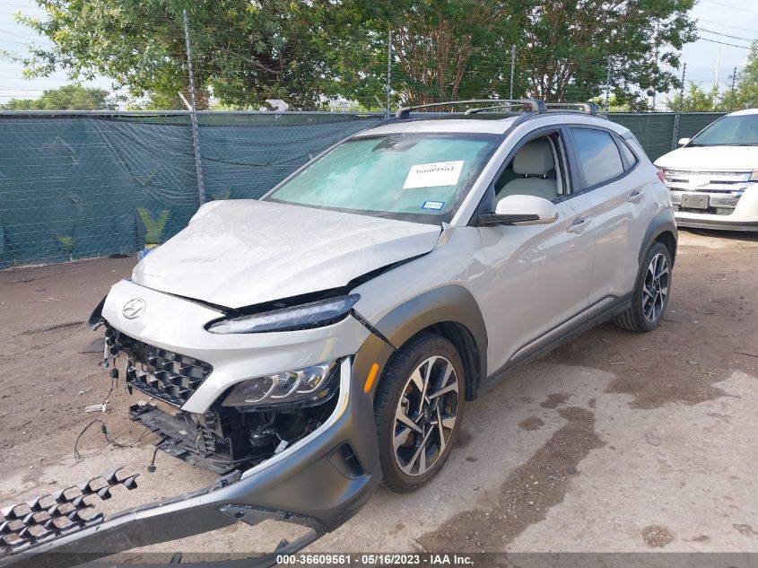 2022 HYUNDAI KONA LIMITED - KM8K53A38NU885144
