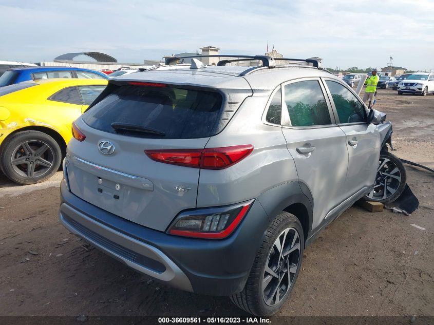 2022 HYUNDAI KONA LIMITED - KM8K53A38NU885144