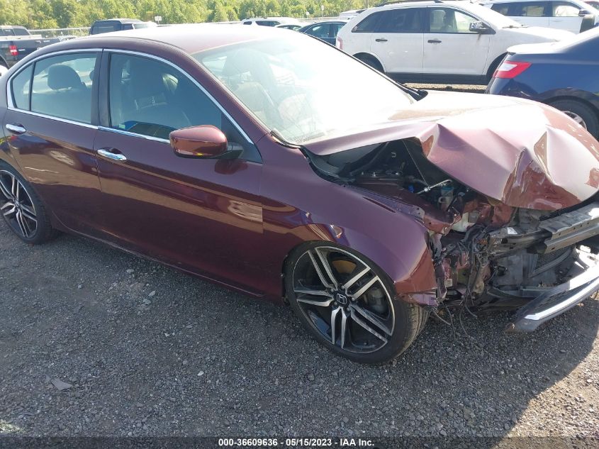 2016 HONDA ACCORD SEDAN SPORT - 1HGCR2F55GA156736