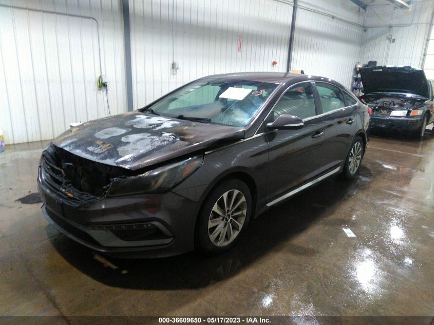 2015 HYUNDAI SONATA 2.4L SPORT - 5NPE34AFXFH213153