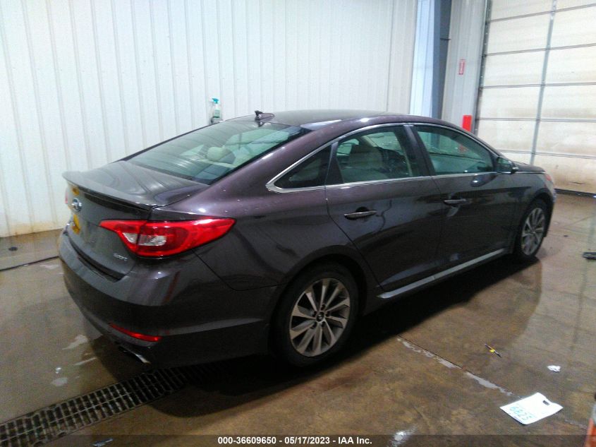 2015 HYUNDAI SONATA 2.4L SPORT - 5NPE34AFXFH213153