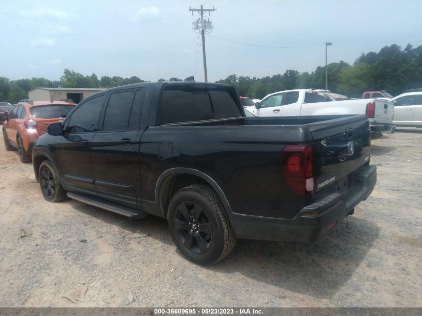 2017 HONDA RIDGELINE BLACK EDITION - 5FPYK3F84HB004259