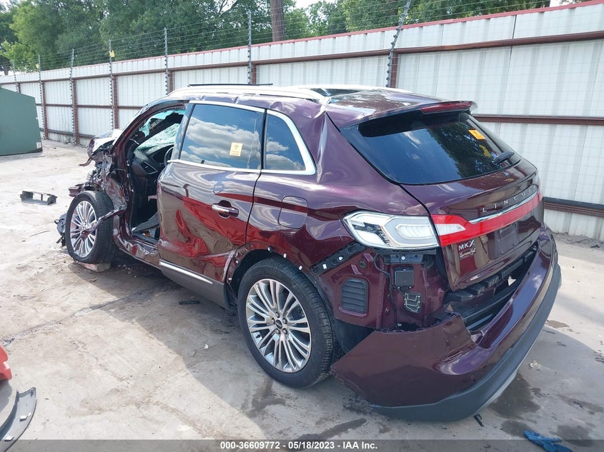 VIN 2LMPJ6LR8JBL39789 2018 LINCOLN MKX RESERVE