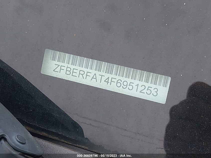 2015 RAM PROMASTER CITY CARGO VAN TRADESMAN ZFBERFAT4F6951253