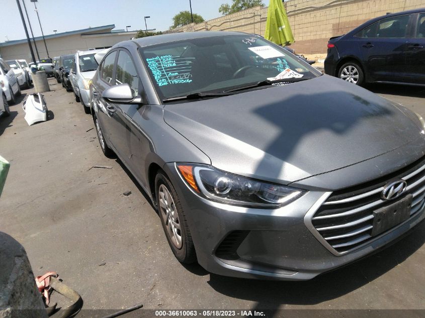 2017 HYUNDAI ELANTRA SE - KMHD74LF8HU093581