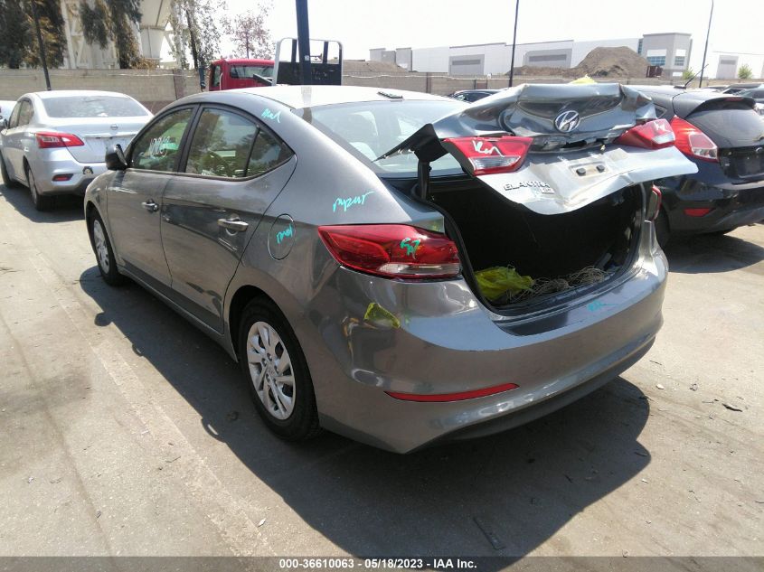 2017 HYUNDAI ELANTRA SE - KMHD74LF8HU093581