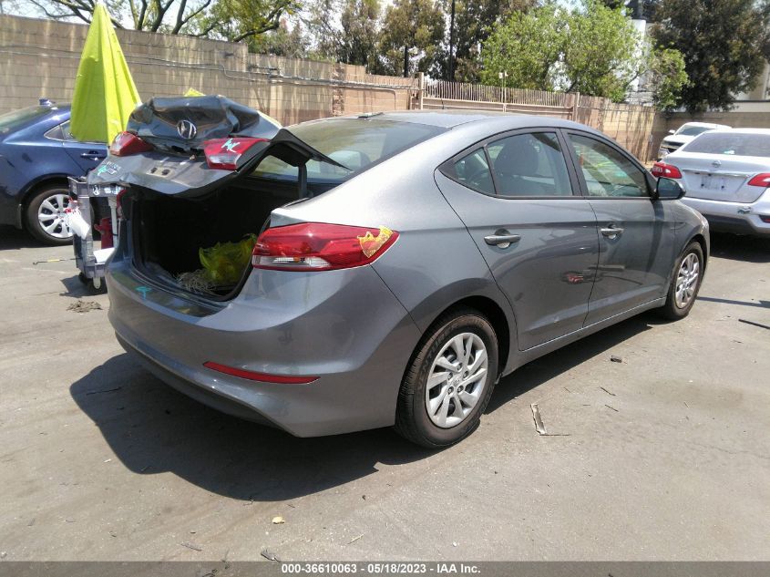 2017 HYUNDAI ELANTRA SE - KMHD74LF8HU093581